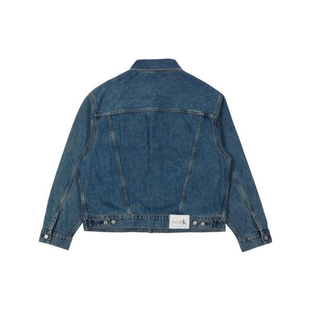 PALACE x Calvin Klein Relaxed Trucker Denim Jacket Tinted Sandstone Indigo