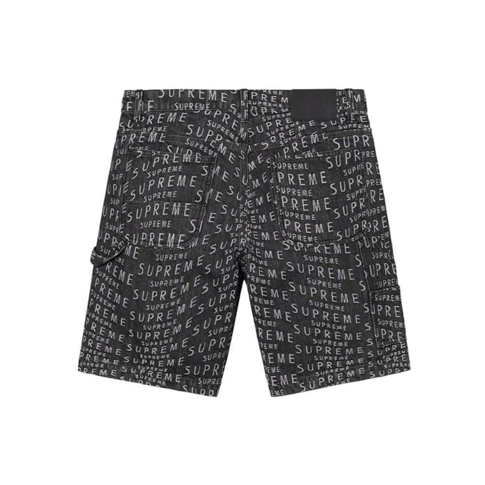 Supreme SS21 Week 18 Warp Jacquard Logos Denim Painter Short