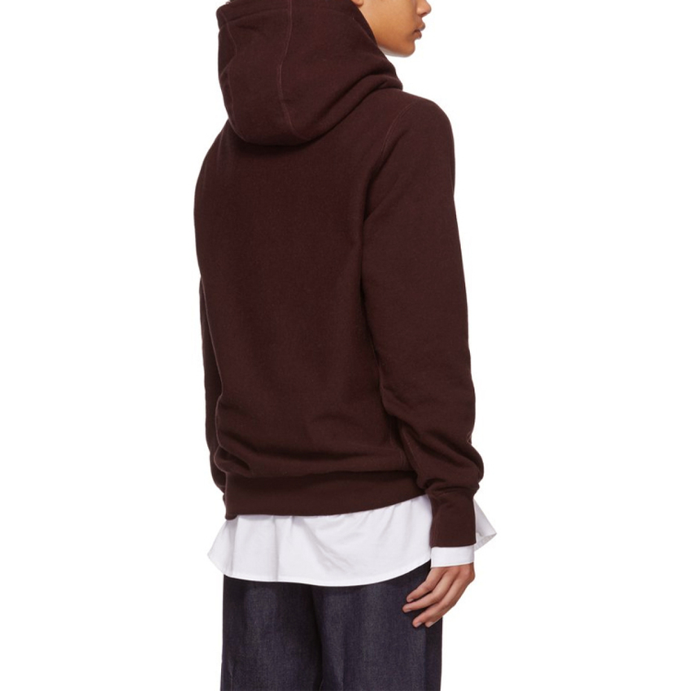 NOAH Nyc Jolly Roger Hoodie Burgundy Heather