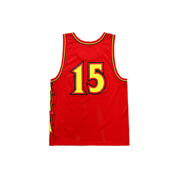 Supreme SS18 Bolt Basketball Jersey Red LOGO