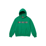 Supreme FW23 WEEK4 COLLEGIATE PATCHWORK LEATHER HOODED SWEATSHIRT Logo