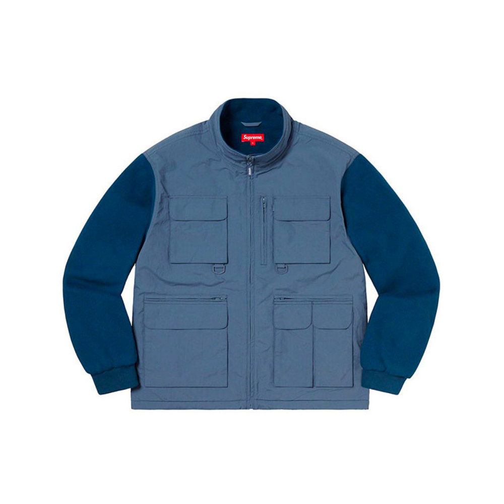 Supreme FW19 Week 10 Upland Fleece Jacket Light Blue