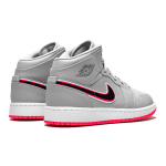 Jordan Air Jordan 1 Mid Wolf Grey Racer Pink Black