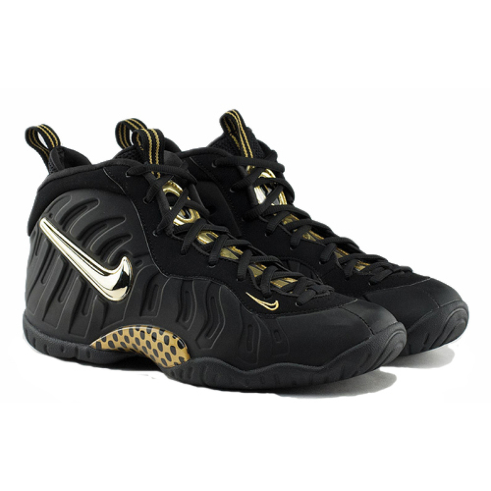 Nike Foamposite Pro Black Metallic Gold