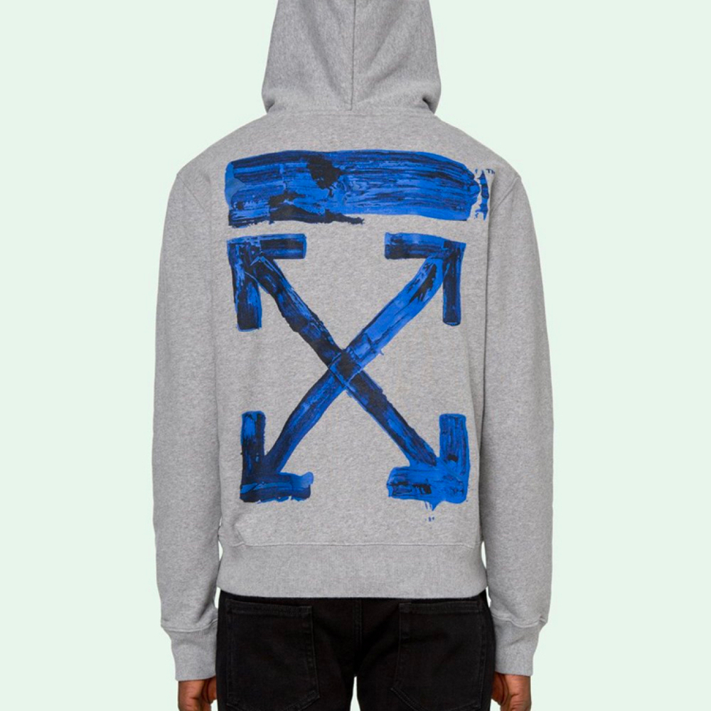 OFF-WHITE FW19 Acrylic Arrows Slim Hoodie