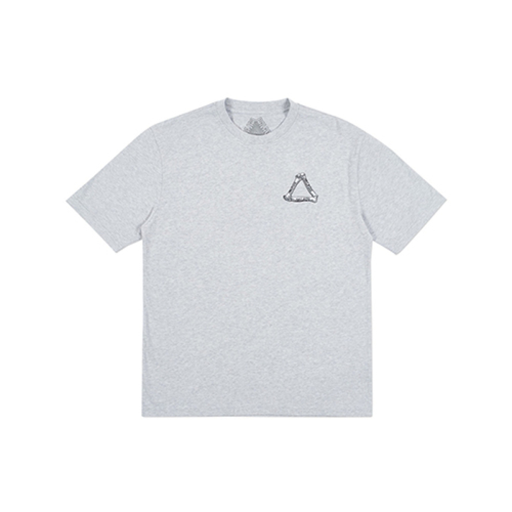 PALACE Bones T-Shirt Grey Marl Logo T
