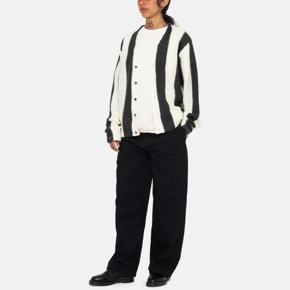 Stussy FW23 STRIPE BRUSHED CARDIGAN