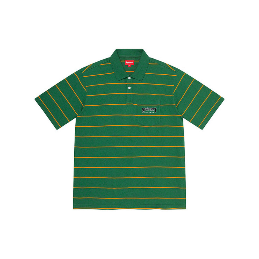 Supreme FW21 Week 5 x Thrasher Stripe Polo Polo