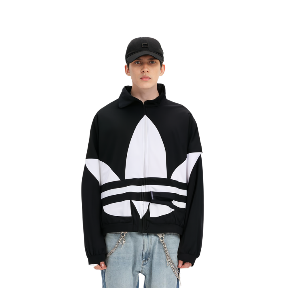 Adidas originals Big Trefoil Track Top Night Marine Logo