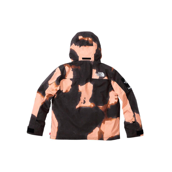 Supreme Week 17 x The North Face Bleached Denim Print Mountain Jacket