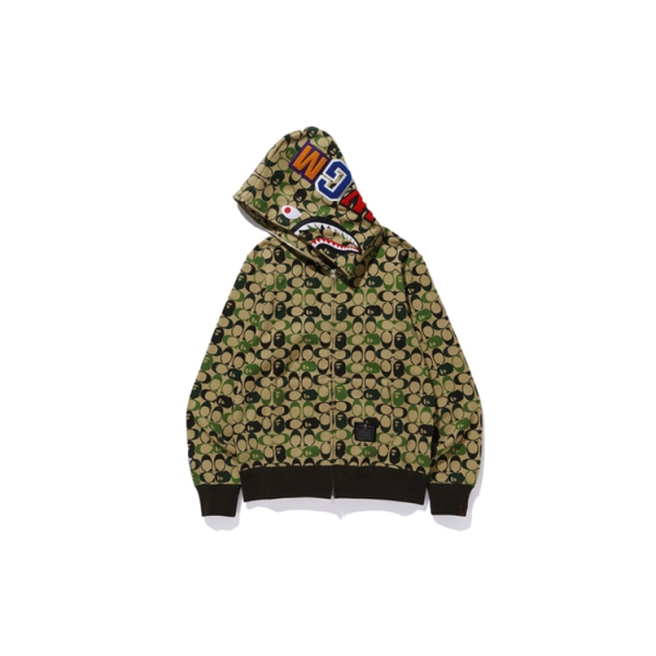 A BATHING APE x COACH Shark Full Zip Hoodie