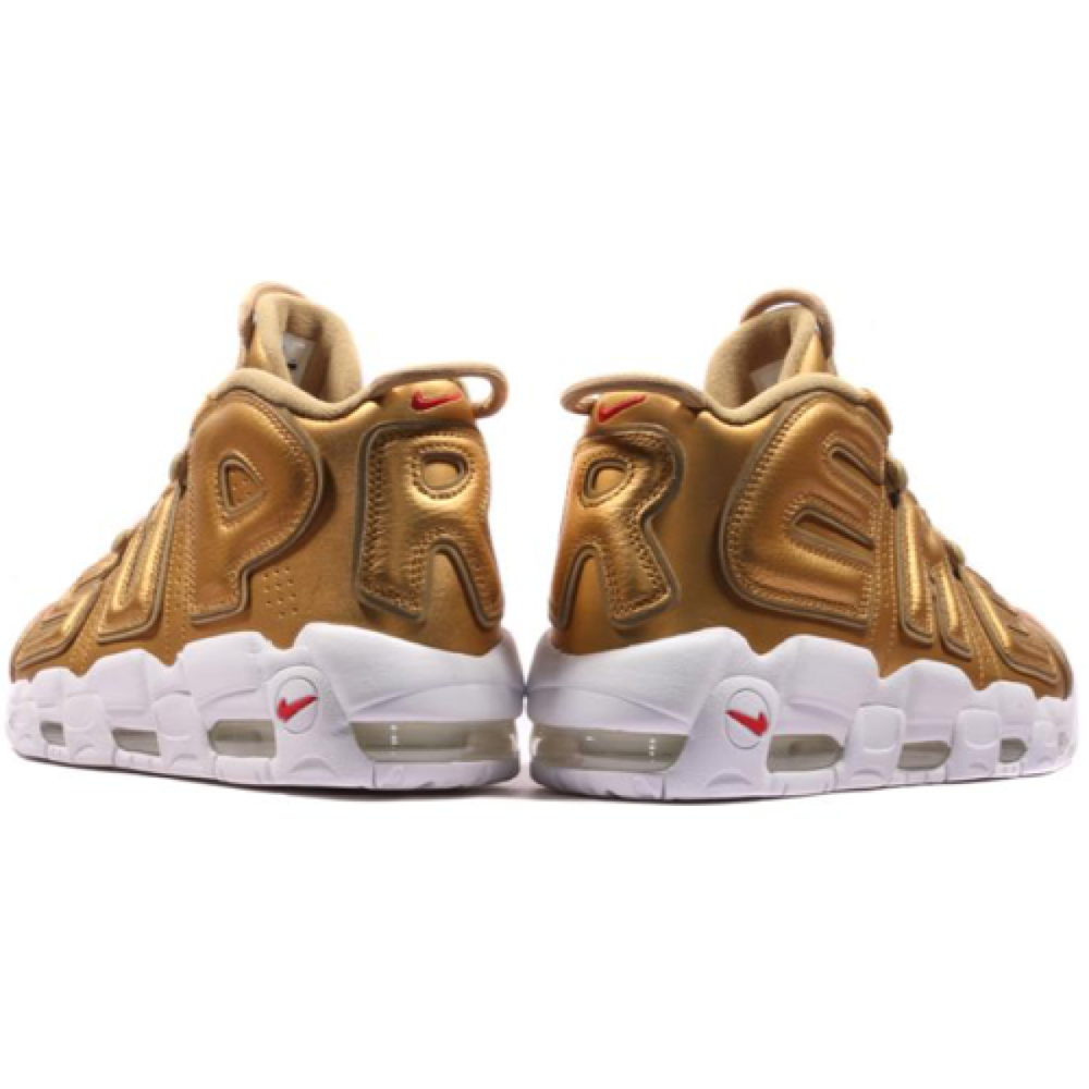 Supreme x Nike Air More Uptempo Metallic Gold
