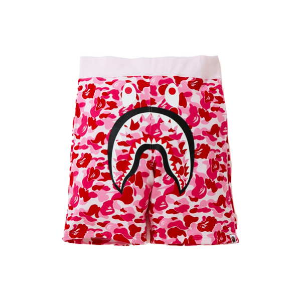 A BATHING APE Camo Shark Sweat Shorts