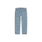 Supreme SS21 Week 10 Frayed Logos Regular Jean Logo