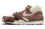 Nike Air Trainer 1 "Soft Pink and Coconut Milk" shock absorption, non-slip and wear-resistant mid-top training shoes for men and women with the same brown pink and white