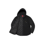 Supreme FW22 Week 12 Fleece Hooded Denim Shirt Logo