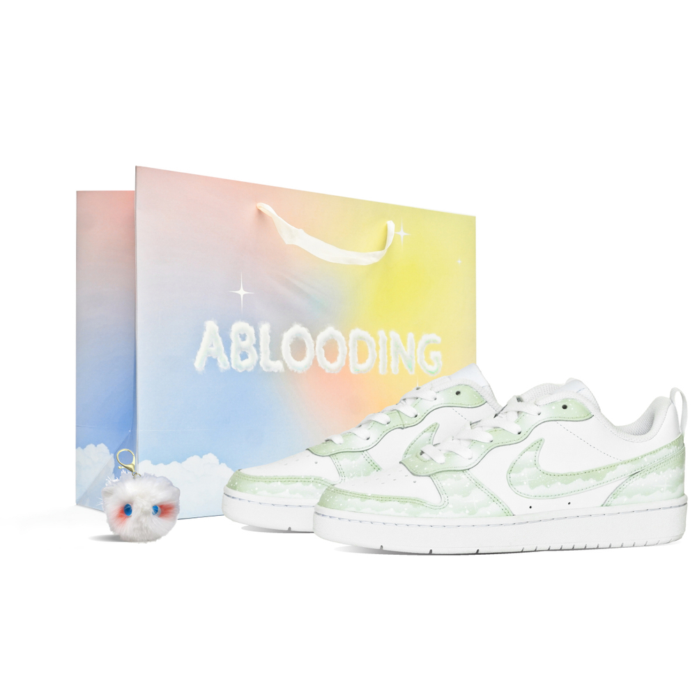 【 】 Nike Court Borough Low ABLOODING GS