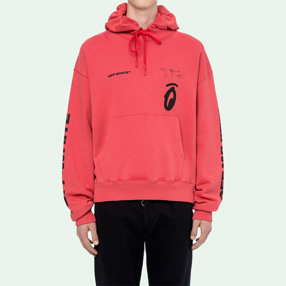 OFF-WHITE Splitted Arrows Oversized Hoodie