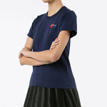 CDG Play Double Heart T-Shirt Navy T