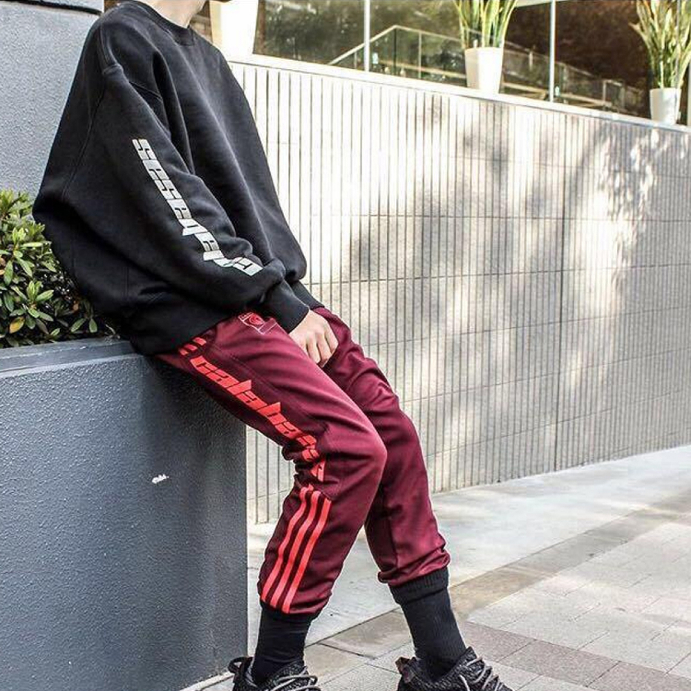 Adidas originals Yeezy Calabasas Track Pants Maroon ·