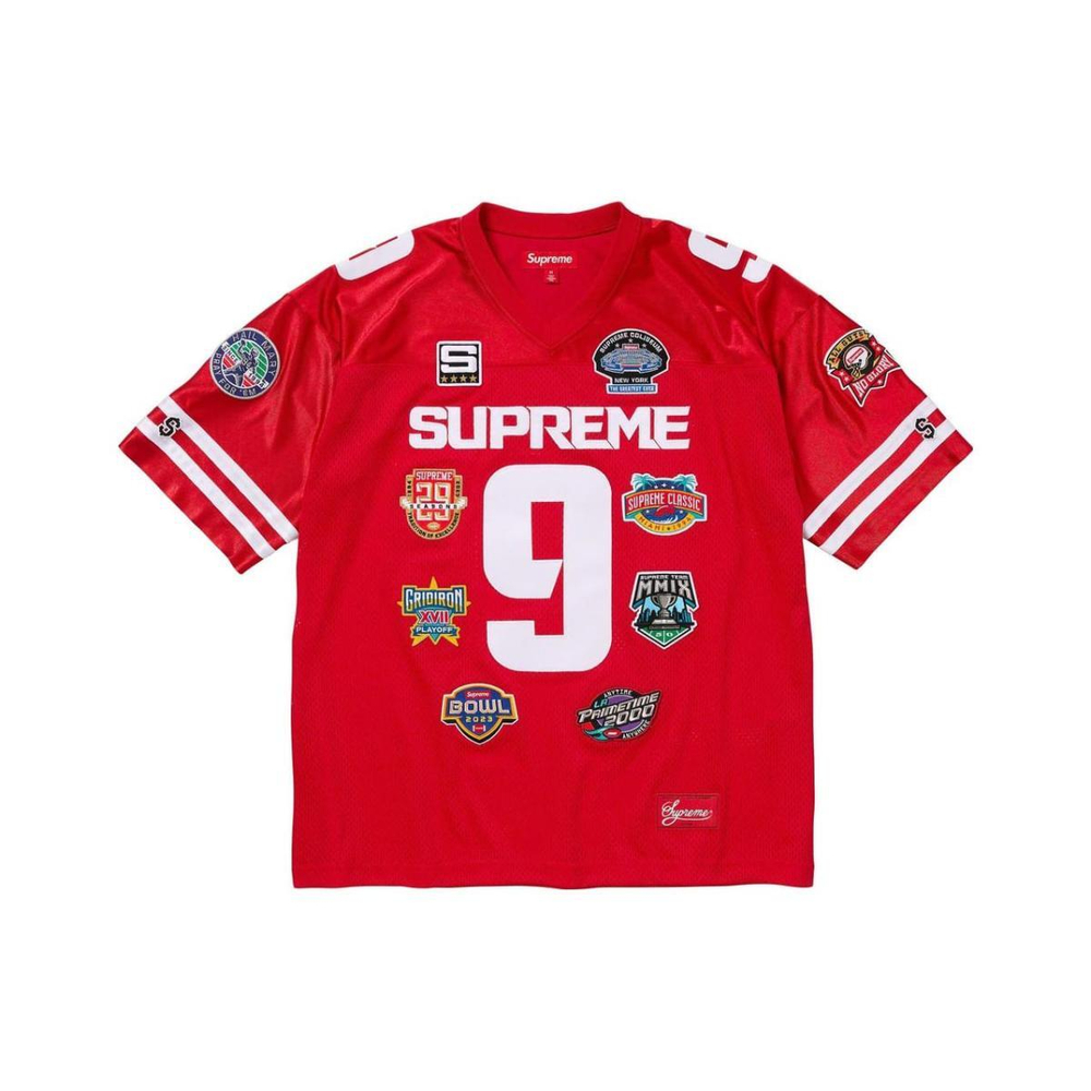 Supreme FW23 WEEK2 CHAMPIONSHIPS EMBROIDERED FOOTBALL JERSEY V