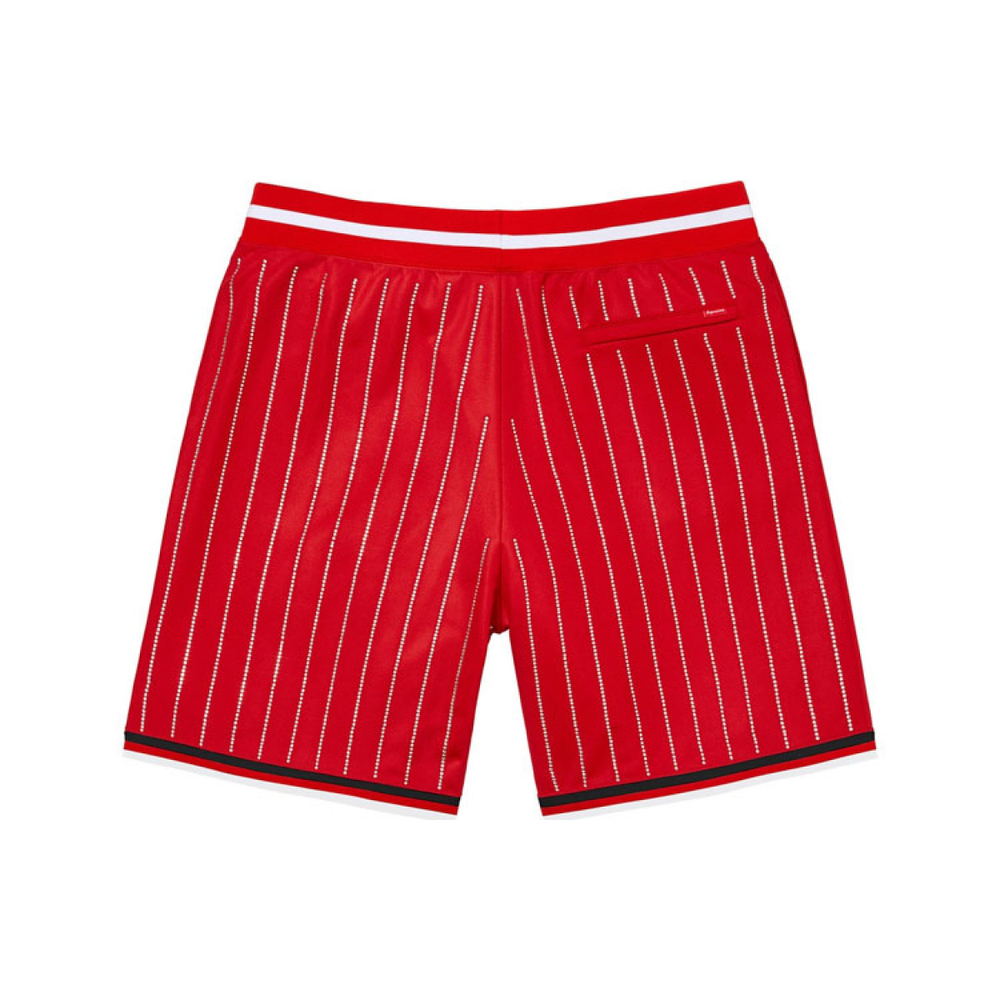 Supreme SS22 Week 16 Rhinestone Stripe Basketball Short