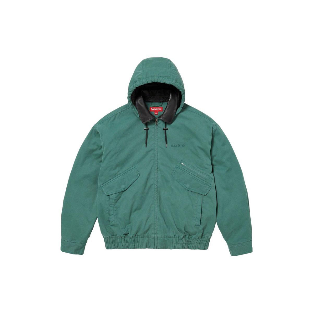 Supreme FW23 WEEK1 LEATHER COLLAR UTILITY JACKET