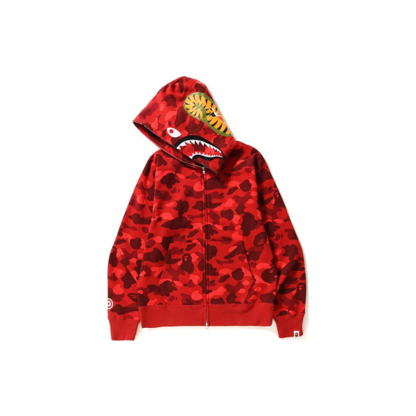 A BATHING APE Color Camo Shark Full Zip Hoodie