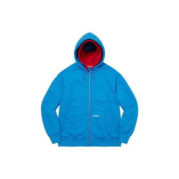 Supreme FW22 Week 19 Double Hood Facemask Zip Up Hooded Sweatshirt Logo