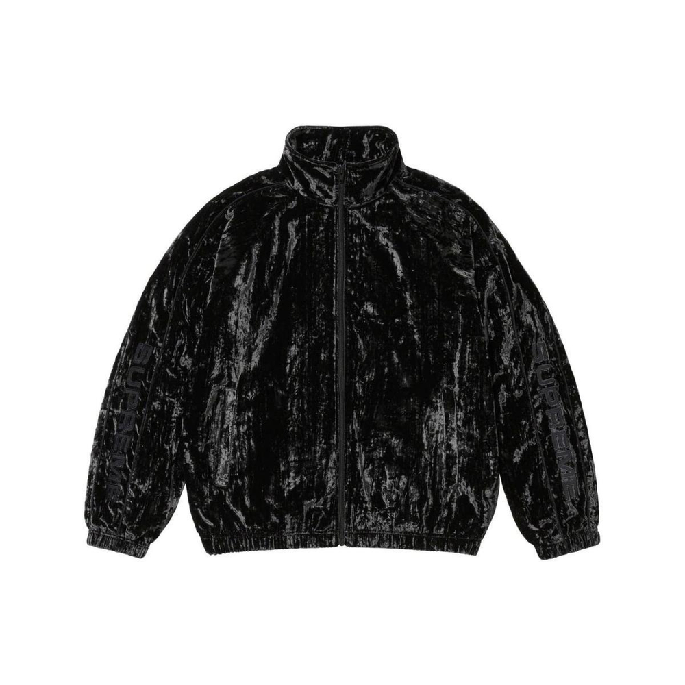 Supreme FW23 WEEK7 CRUSHED VELVET TRACK JACKET Logo