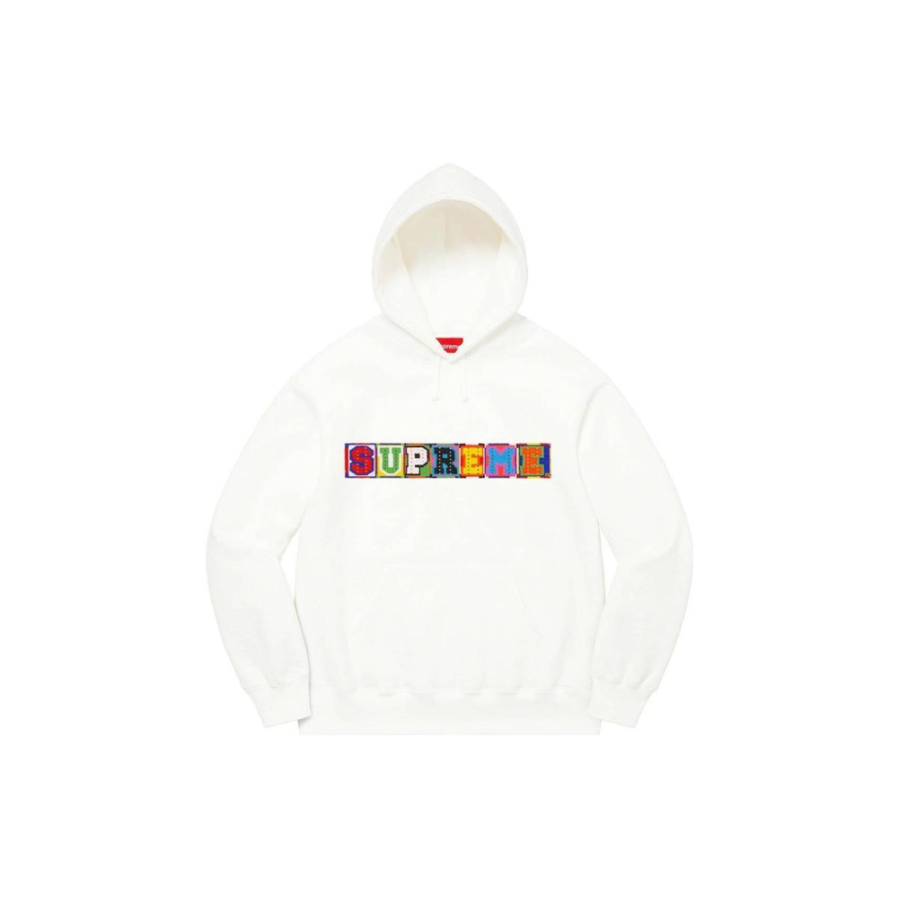 Supreme SS23 Week9 BEADED HOODED SWEATSHIRT Logo