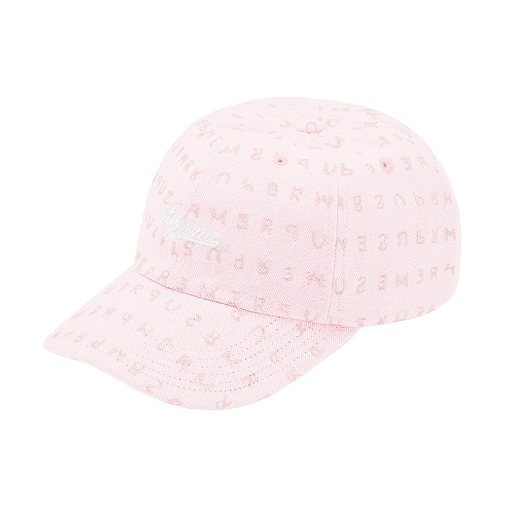 Supreme SS20 Week 8 Jacquard Logos Denim 6-Panel Logo