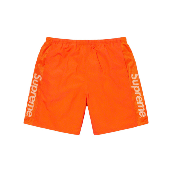 Supreme Week 18 Mesh Panel Water Short Logo