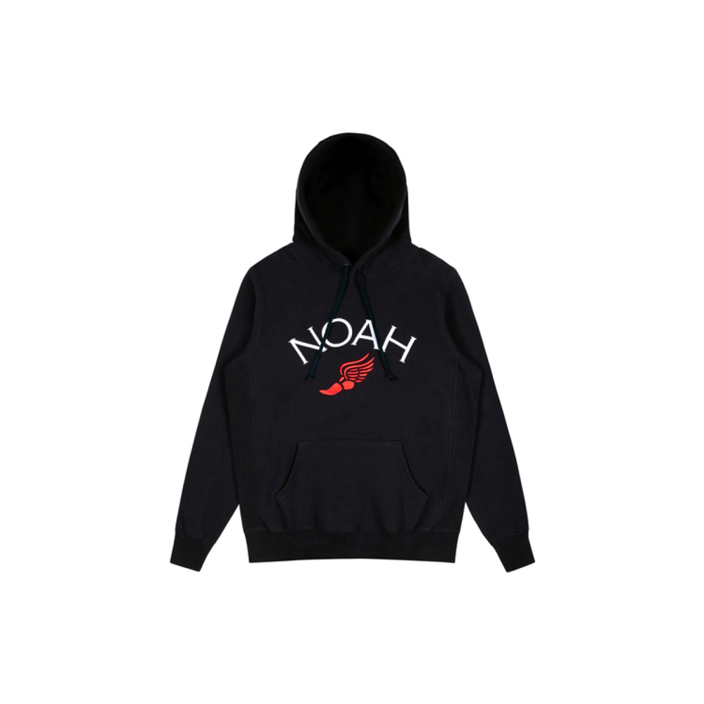 NOAH Winged Foot Embroidered Hoodie Logo