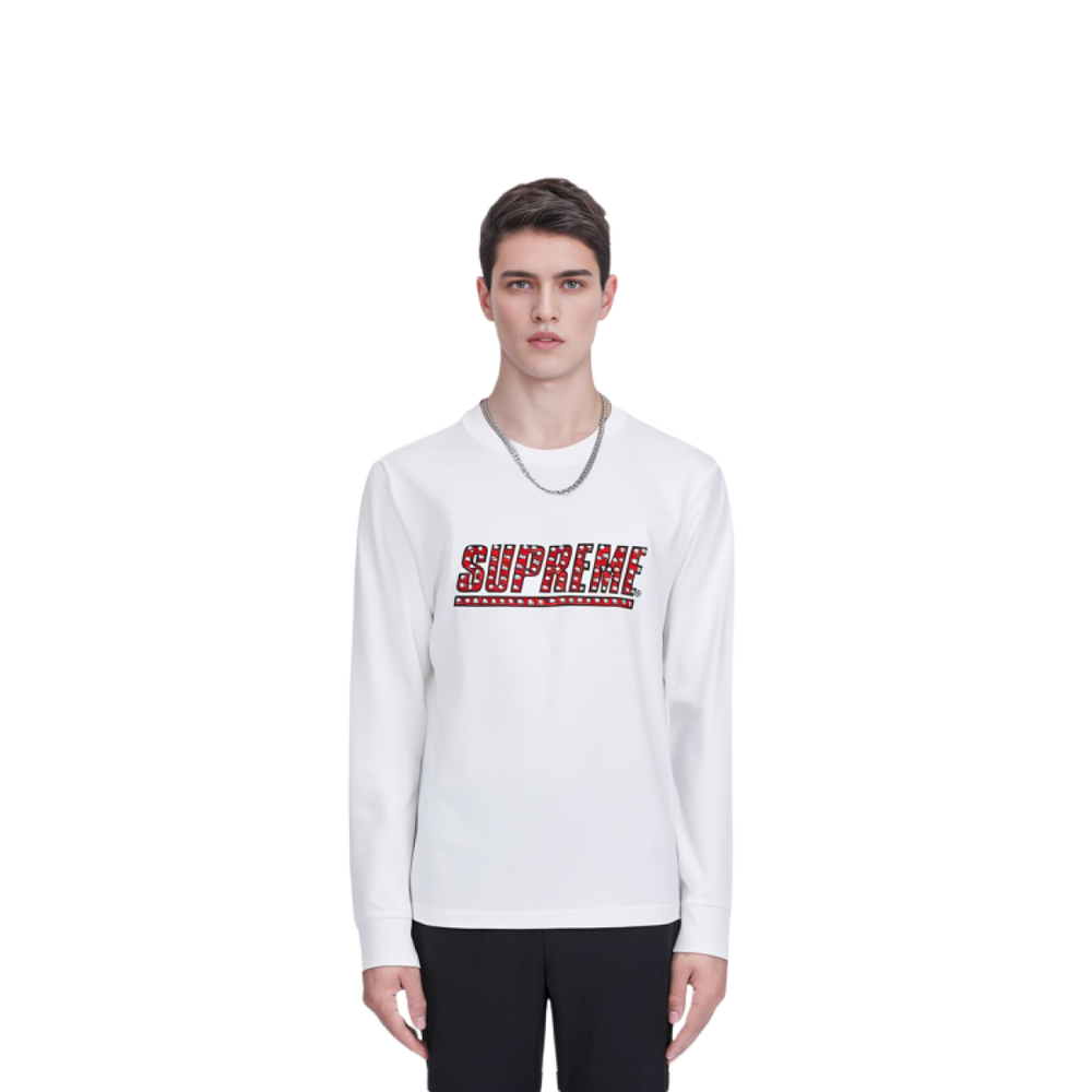 Supreme SS20 Week 4 Studded L/S Top Logo T