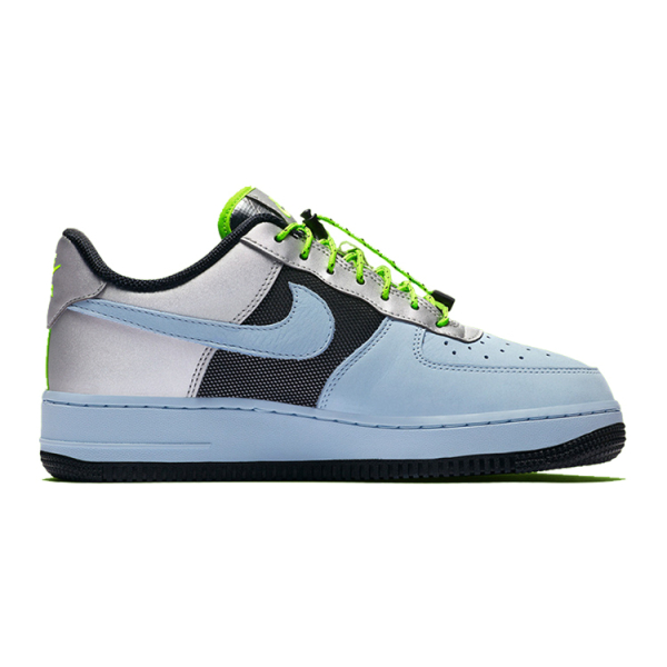 Nike Air Force 1 Baby Blue Volt Black Silver