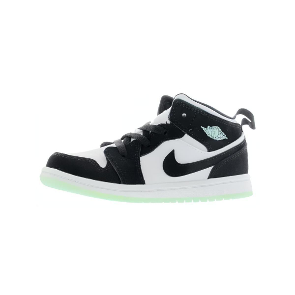 Jordan Air Jordan 1 Mid White Black Teal Tint