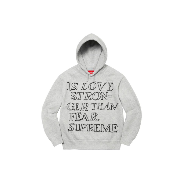 Supreme SS23 Week 3 Stronger Than Fear Hooded Sweatshirt Shirt