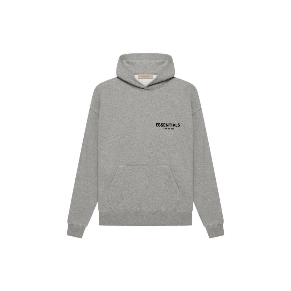 Fear of God Essentials SS22 Hoodie Dark Oatmeal Logo