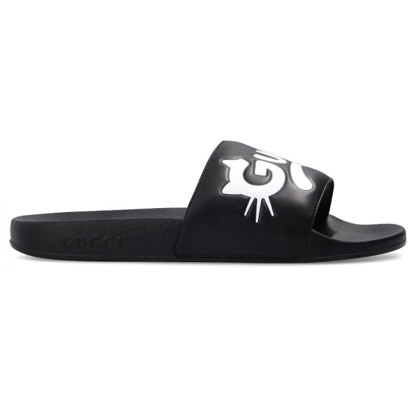 GUCCI White Pursuit Slides