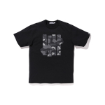 A BATHING APE x Undefeated 5 Strikes Tee Black T
