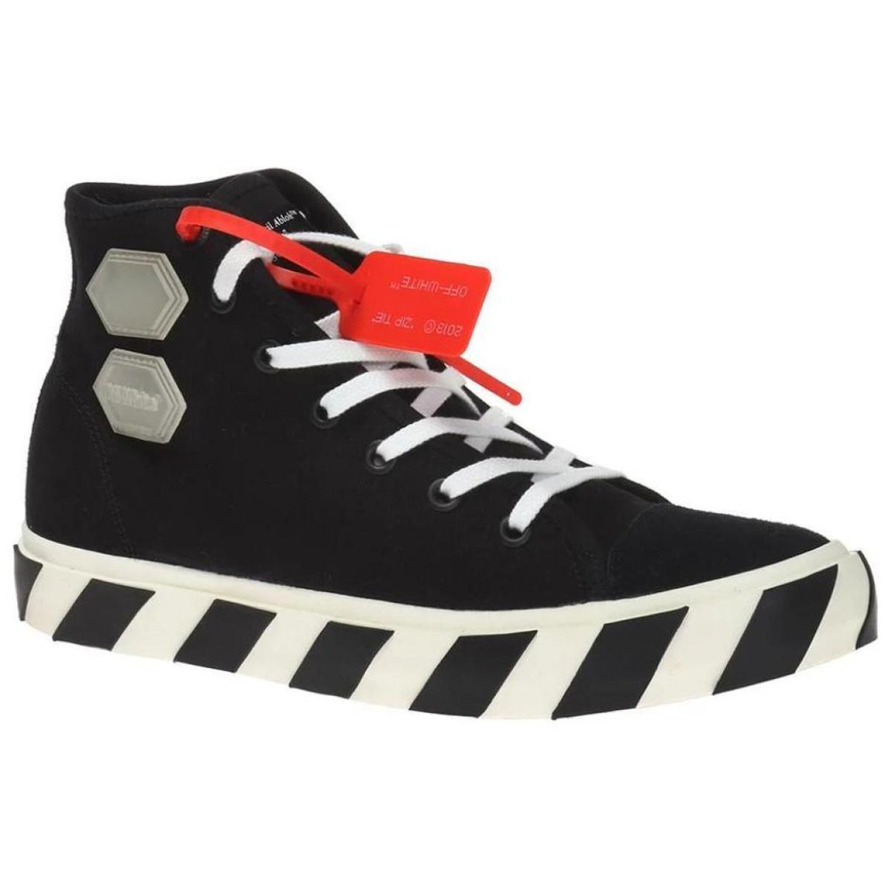 OFF-WHITE Vulcanized Hi Black Striped