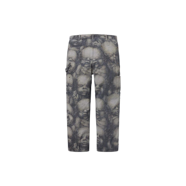 Supreme x H.R. GIGER FW23 WEEK8 DOUBLE KNEE JEAN