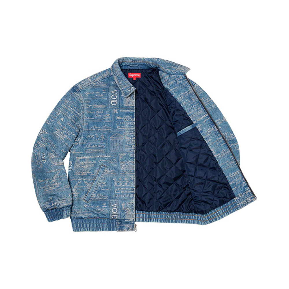 Supreme SS20 Week 3 Checks Embroidered Denim Jacket