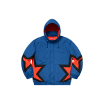 Supreme SS19 Stars Puffy Jacket Royal logo