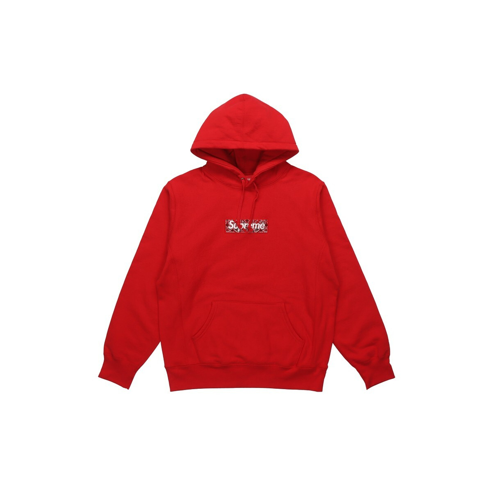 Supreme FW19 Week 16 Bandana Box Logo Hooded Sweatshirt