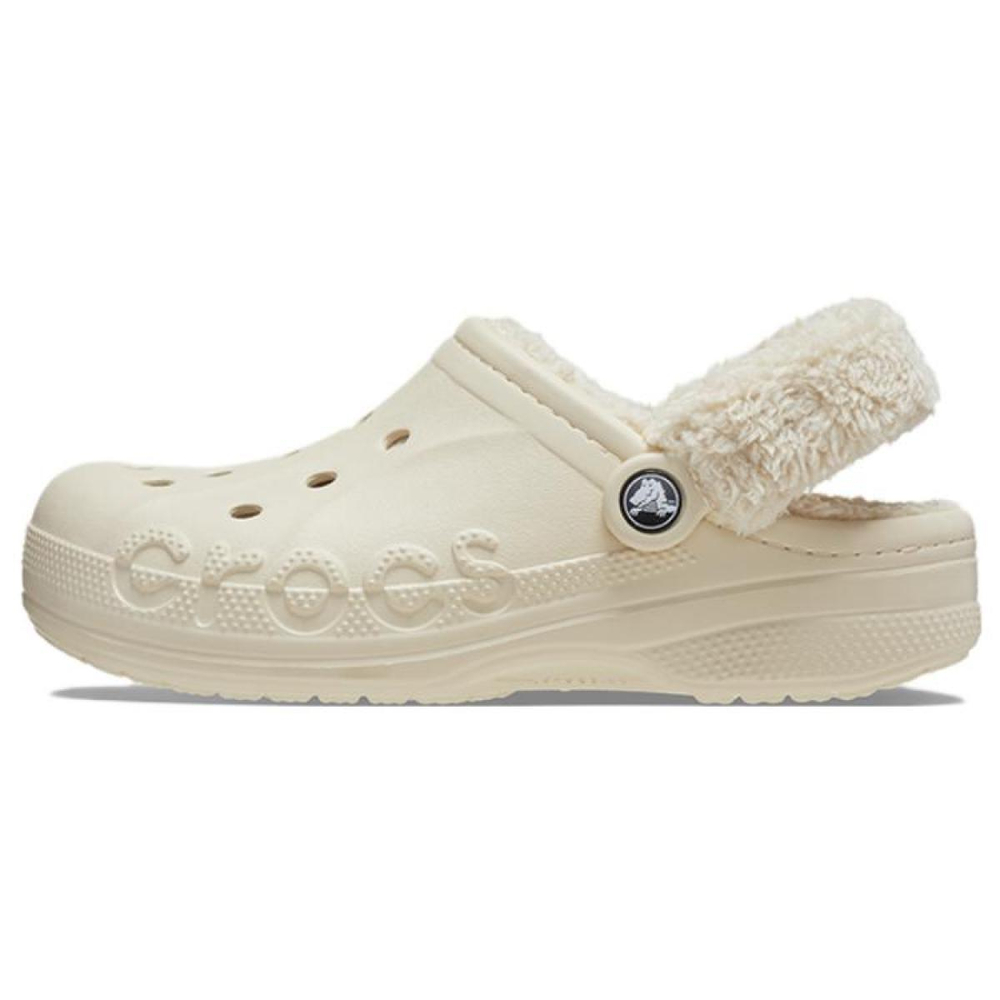 Crocs Baya Lined Fuzz Strap Clogs EVA
