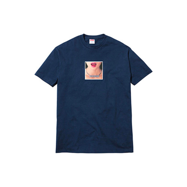 Supreme SS18 Necklace Tee Navy T
