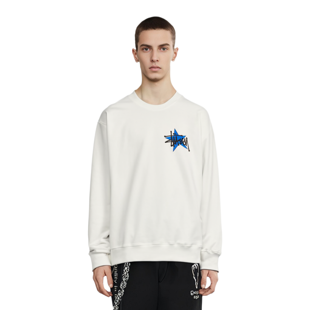 Stussy FW23 STAR CREW PIGMENT DYED Logo