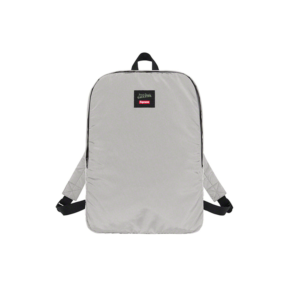 Supreme SS19 x Jean Paul Gaultier Reversible Backpack MA-1 Silver